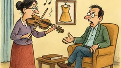 Banc: O familie de intelectuali, soția cântă