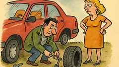 Banc: Care-i diferența dintre bărbat și cauciuc?