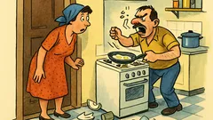 Banc: O femeie aude scandal în bucătărie