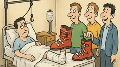 Banc: Un tip face accident la schi