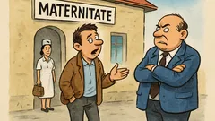 Banc: Șefu’, am întârziat: maternitate!