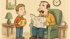 Banc: Tată, azi proful de mate m-a pus