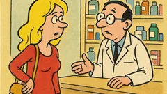 Banc: O blondă intră în farmacie...