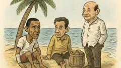 Banc: Obama, Sarkozy și Băsescu naufragiază...