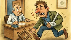 Banc: Intră un tip în cabinetul medicului…