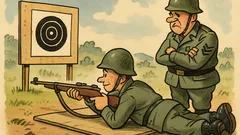 Banc: Mamă, în armată e ca acasă...