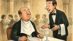 Banc: În restaurantul elegant, șervețelul la gât