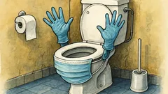 Banc: Cum arată WC-ul românului anti-coronavirus?