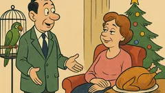 Banc: Soțul i-a trimis un papagal vorbitor