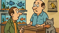 Banc: Într-un magazin de animale...