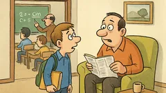 Banc: Tati, azi proful de mate m-a pus