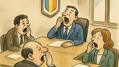 Banc: Noul ministru cască la ședințe