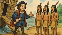 Banc: La istorie, Columb debarcă în America