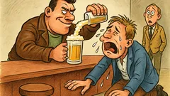 Banc: Un francez firav intră într-un bar