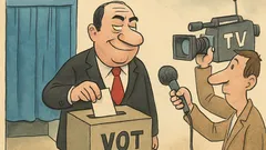 Banc: Intră un politician la urne...