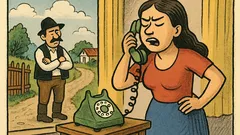 Banc: Maria răspunde lui Ion la telefon...