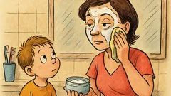 Banc: Un copil își prinde mama cu cremă