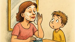 Banc: Un copil o întreabă pe mama...