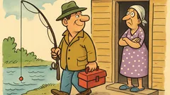 Banc: Un bărbat merge la pescuit...