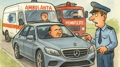 Banc: Un oligarh rus, oprit în trafic...