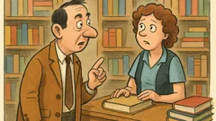 Banc: Intră un tip într-o librărie…