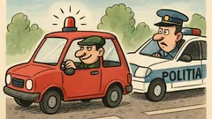 Banc: Asta-i șmecherie: furi girofarul poliției!