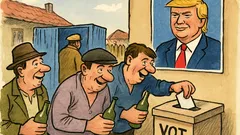 Banc: În Vaslui, Trump câștigă alegerile