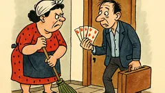 Banc: Un tip vine acasă de la poker…