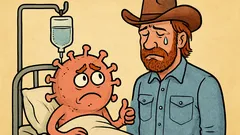 Banc: Lacrimile lui Chuck Norris vindecă și cancerul