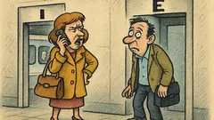 Banc: Băi, la ieșirea unde se intră...