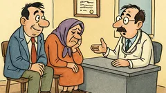 Banc: La doctor, ginerele despre soacră