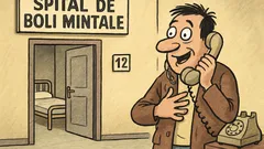 Banc: Un bărbat sună la spital...