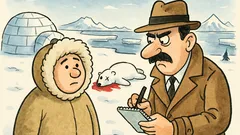 Banc: Un detectiv la Polul Nord...