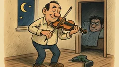 Banc: Ion lasă bormașina, scoate vioara