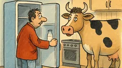 Banc: Deviza burlacului: lapte în frigider