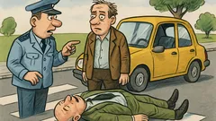 Banc: Îi cedez trecerea, el leșină!