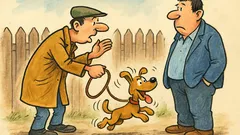 Banc: Dau cățeluș cuminte și jucăuș...