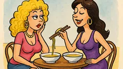 Banc: Două pițipoance stau de vorbă...