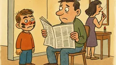 Banc: Un tătic cu băiețelul la cinema