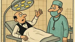 Banc: Un ospătar pe masa de operație