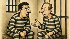 Banc: Doi tipi la închisoare, de Crăciun…