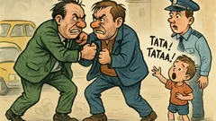 Banc: Doi tipi se bat în parcare