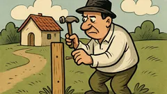 Banc: Cum își fac oltenii gardul?