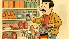 Banc: Intră un român în supermarketul din Germania