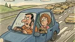 Banc: Ion pe autostradă... toți contrasens!