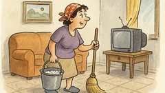 Banc: De ce vorbești singură când faci curat?