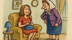 Banc: Mamă, cum te tratează soțul tău?