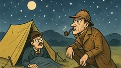 Banc: Holmes îl trezește: „Watson, ce vezi?”