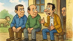 Banc: Trei prieteni stau de vorbă...