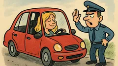 Banc: O blondă la volan…